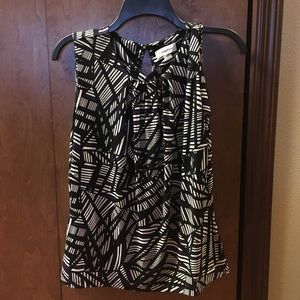 Calvin Klein purple/white/black blouse